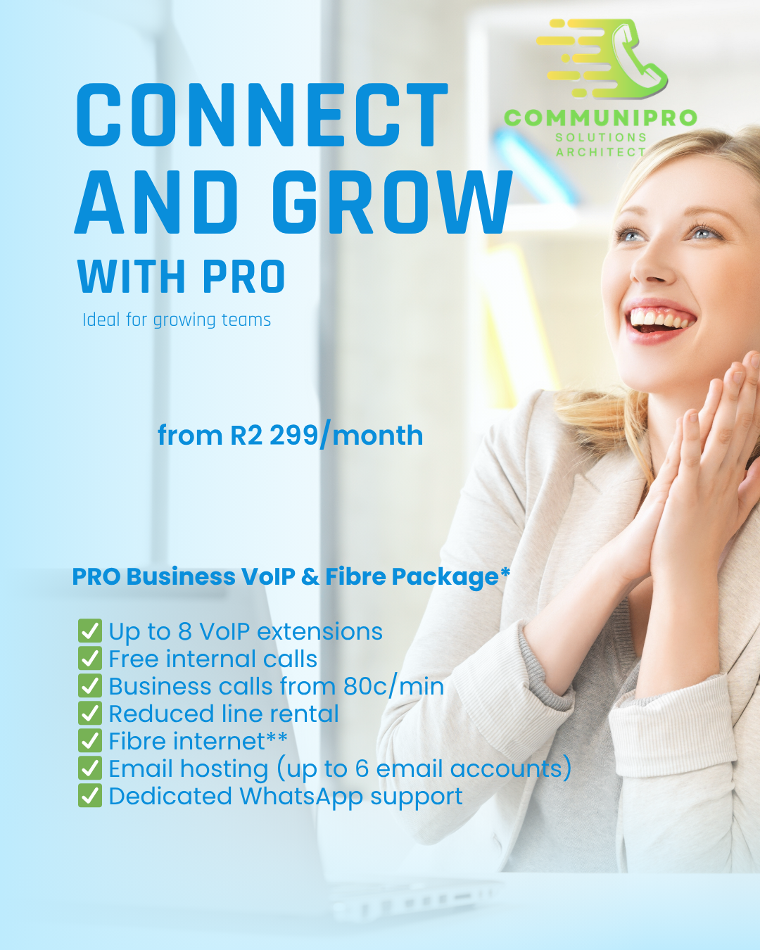 Pro package ideal for growing teams